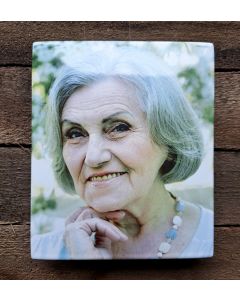 Emaille foto voor op gedenkteken