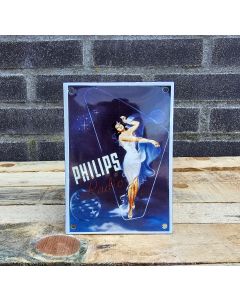 Philips staand nostalgisch emaille