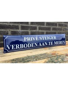 Privé steiger verboden aan te meren groot