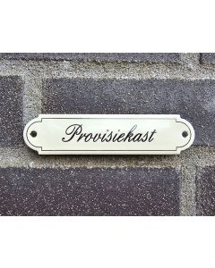 Naambordje Provisiekast Klassiek