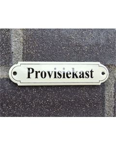 Naamplaatje Provisiekast