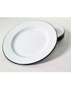 Servies emaille borden set van 5 stuks
