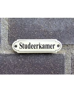 Deurbordje Studeerkamer