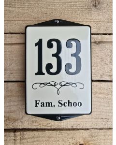 Tekstbord met 2 oren Met rand en kader