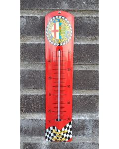 Emaille thermometer Alfa Romeo Milano