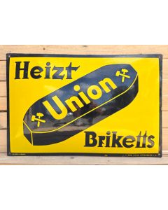 Union Briketts emaille bord