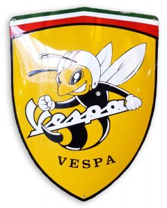 Vespa schild Uitgesneden