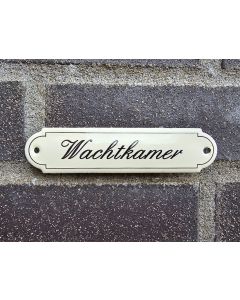 Naambordje Wachtkamer