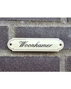 Naambordje Woonkamer