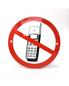 Mobiele telefoon verbodsbord
