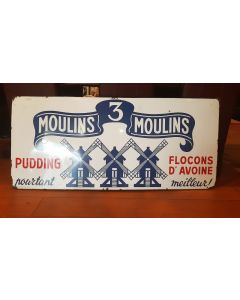 Emaille bord 3 Moulins