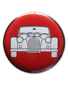 Morgan Motor rond rood