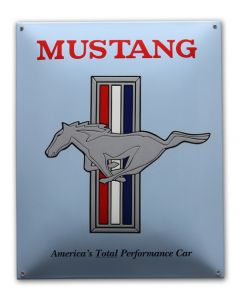 Mustang emaille blauw