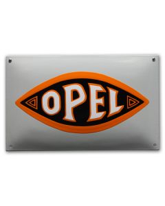 Opel emaille oranje