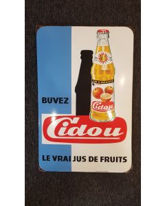 Emaille reclamebord "Cidou"