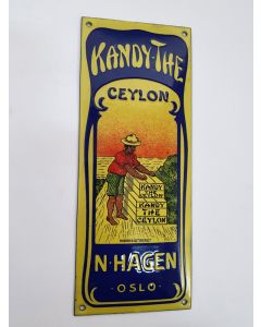 Kandy the Ceylon emaille deurpostje
