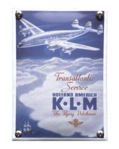 KLM Transatlantic nostalgisch emaille