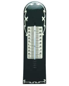 Thermometer groen met decoratie