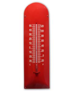 Thermometer Blanco Rood emaille