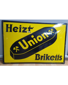 Union Briketts emaille bord