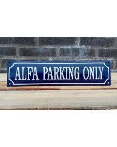 Alfa parking only