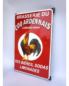 emaille bord Brasserie Du Coq Ardennais 