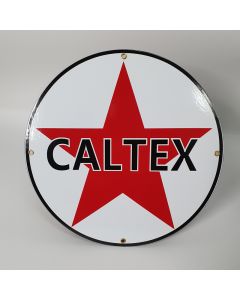 Caltex vlak emaille bord