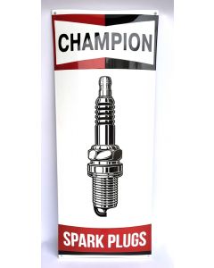 Champion spark plugs emaille bord