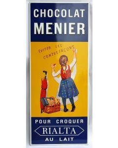 Emaille bord Chocolat Menier