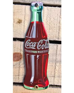 Coca Cola fles emaille reclamebord