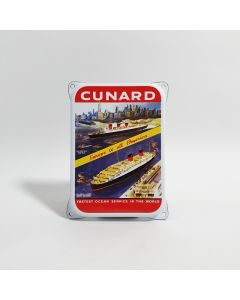 Cunard fastest nostalgisch emaille