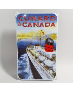 Emaille reclamebord Cunard Canada