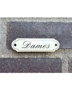 Naamplaat Dames Klassiek