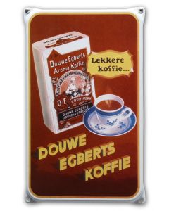 Emaille reclamebord Douwe Egberts