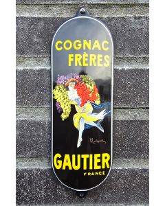 Emaille deurpostje  Cognac Frères Gautier