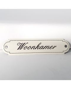 Naambordje Woonkamer