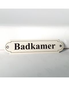 Naamplaatje Badkamer
