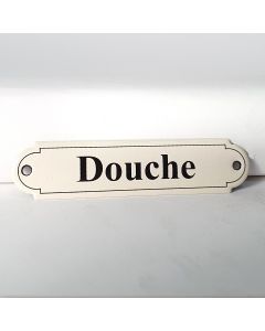 Naamplaatje Douche