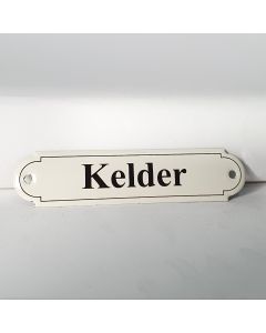 Naamplaatje Kelder