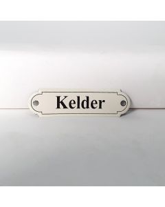 Deurbordje Kelder