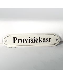 Naamplaatje Provisiekast