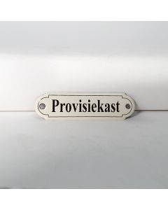 Deurbordje Provisiekast