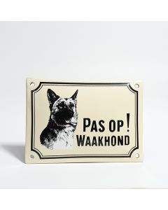 Emaille waakhond bordje Herdershond