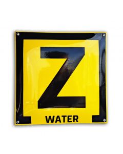 Zinkerbord waterleiding