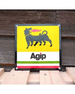 Emaille bord Agip