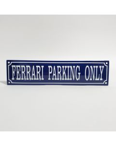 Ferrari Parking Only BLAUW