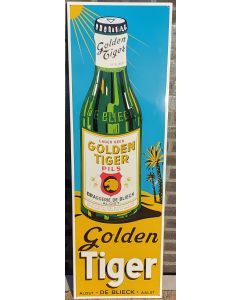 Emaille reclamebord Golden Tiger Pils