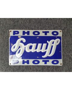 Hauff photo emaille bord