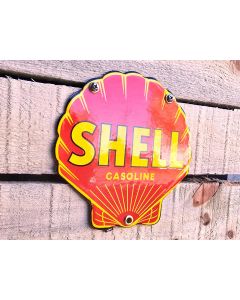 Shell Gasolina Schelp emaille bord 15x15cm