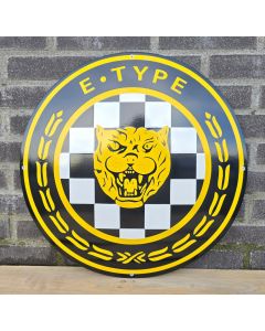 Jaguar E-TYPE emaille bord rond